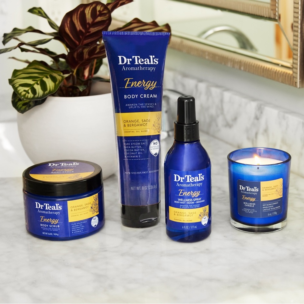 Dr. Teal’s Aromatherapy ENERGY Orange Sage Bergamot Set